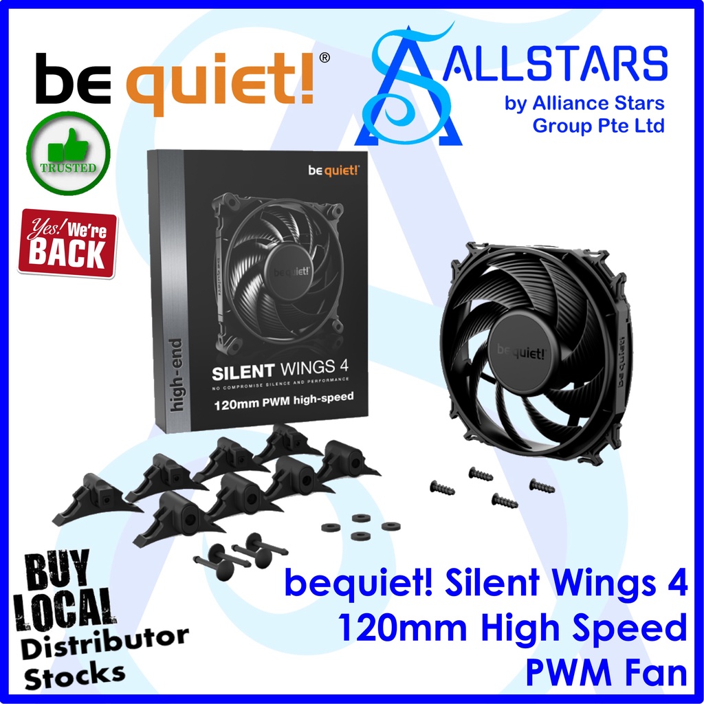 be quiet! / bequiet! Silent Wings 4 120mm High Speed PWM Fan / 2500rpm ...