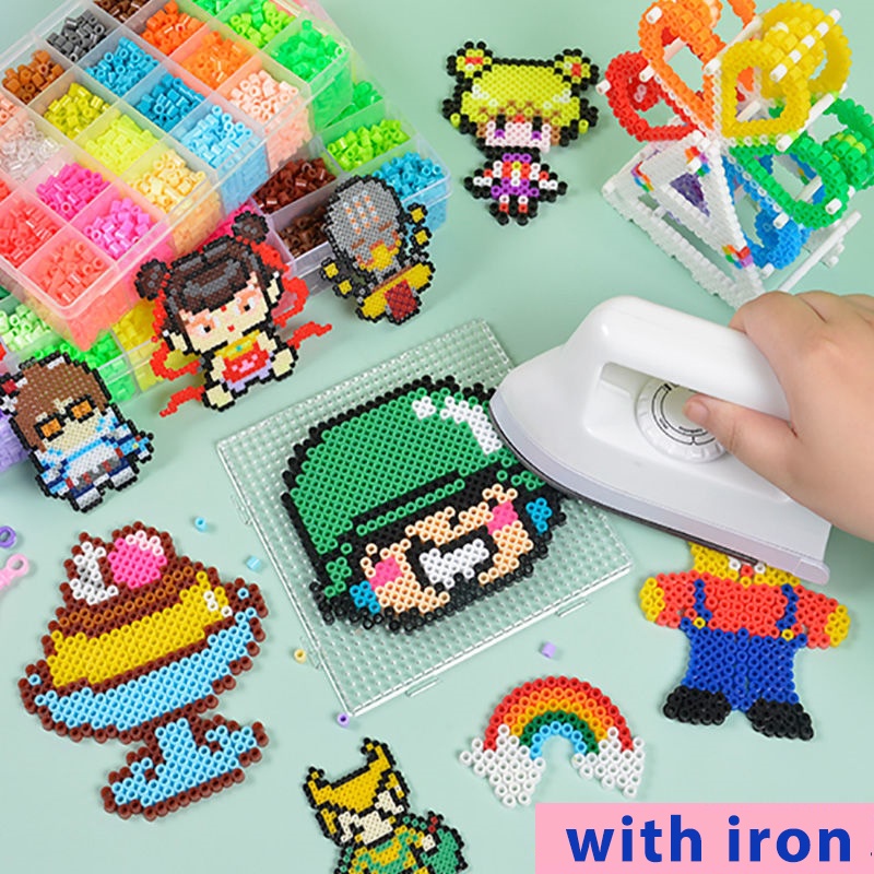 Perler Bead Set Fuse Beads Kit with Iron and
