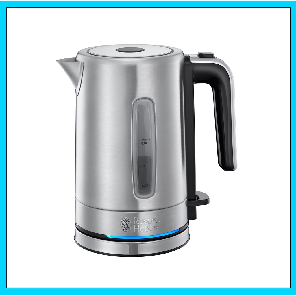 Russell Hobbs 2419070 Compact Home Brushed Steel Kettle 1 YR SG