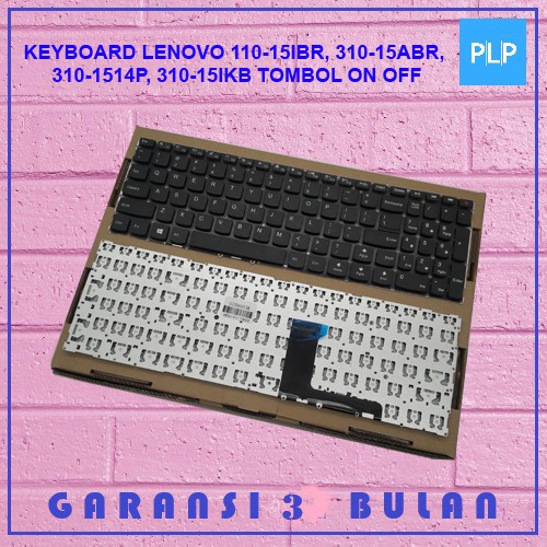 TOMBOL Keyboard Lenovo 110-15IBR 110-15ISK - On Off Button - Black ...