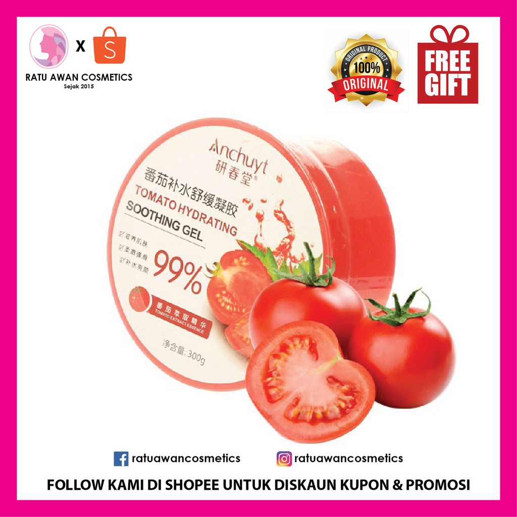 TOMATO SOOTHING GEL (FOR FACE AND SKIN) Shopee Singapore