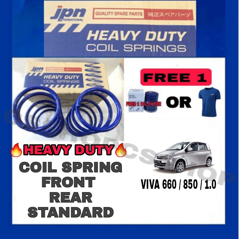 EL HEAVY DUTY STANDARD HIGH JPN PERODUA VIVA FRONT / REAR COIL SPRING ...