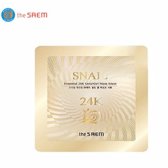 THE SAEM Snail Essential 24K Gold Gel Mask Sheet | Shopee Singapore