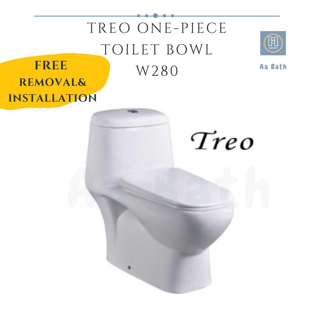 [Free Installation] Treo OnePiece/ TwoPiece Toilet Bowl Shopee