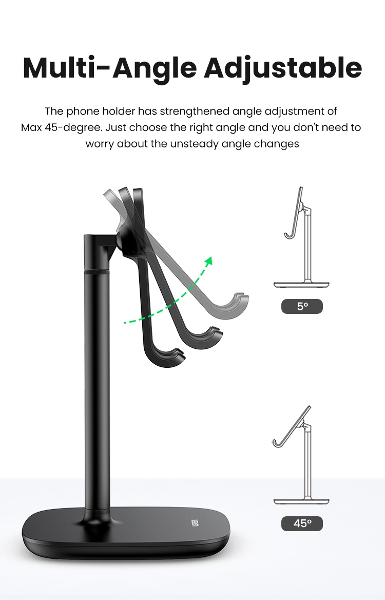 UGREEN Height Adjustable PVC Phone Stand for iPhone 15 Pro Max 13 12 11 ...