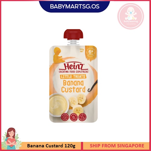 Custard With Banana Heinz Custard Baby Food Heinz Pouches Pear