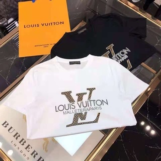 Men's LOUIS VUITTON Round Neck Logo Alphabet Printing Classic