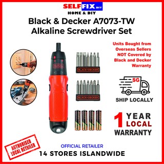 Black and Decker BCRTA01 FAT Screwdriver with Hex Chuck - Selffix DIY  Online Store