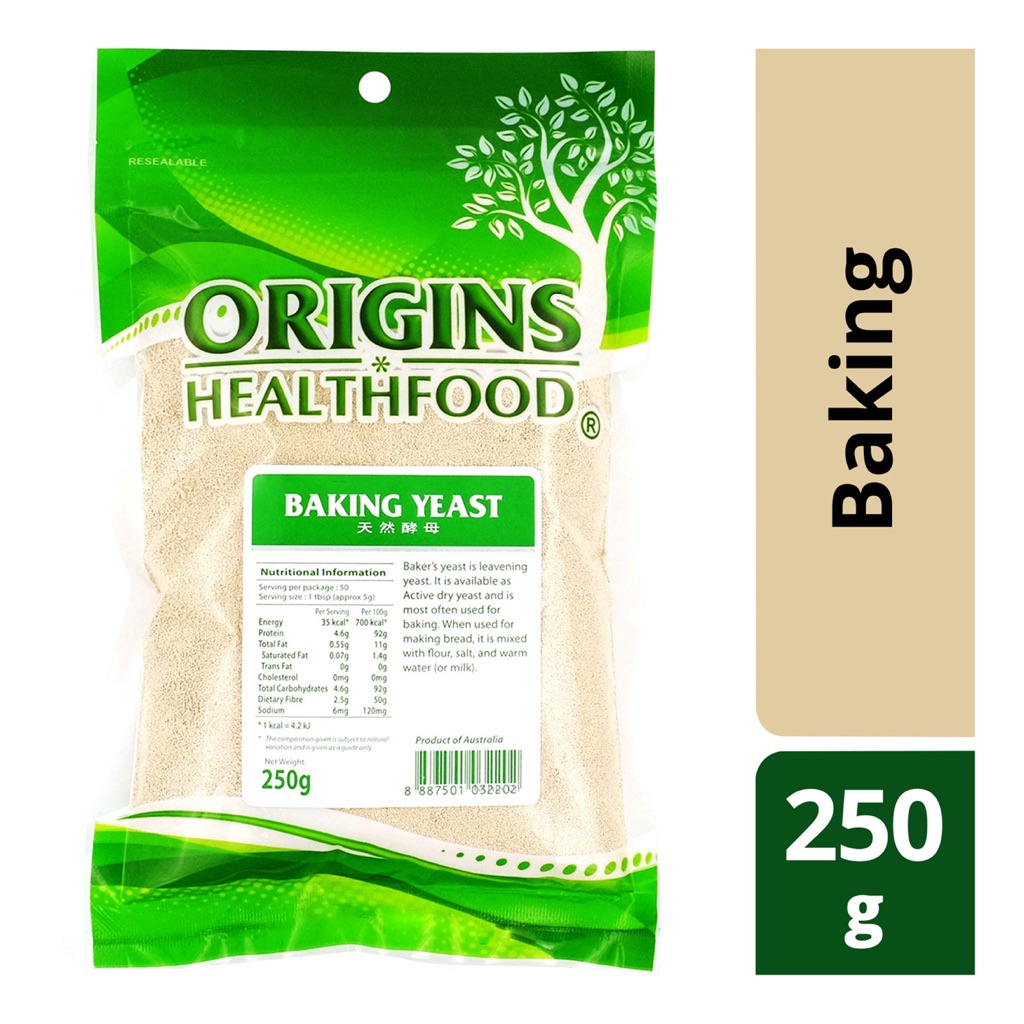 2 packets x Origins Baking Powder / Yeast 250g Shopee Singapore
