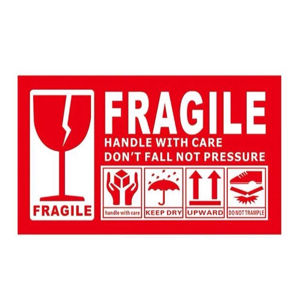 ADD ON For Fragile Sticker 1pcs For Warning Label For Fragile Items