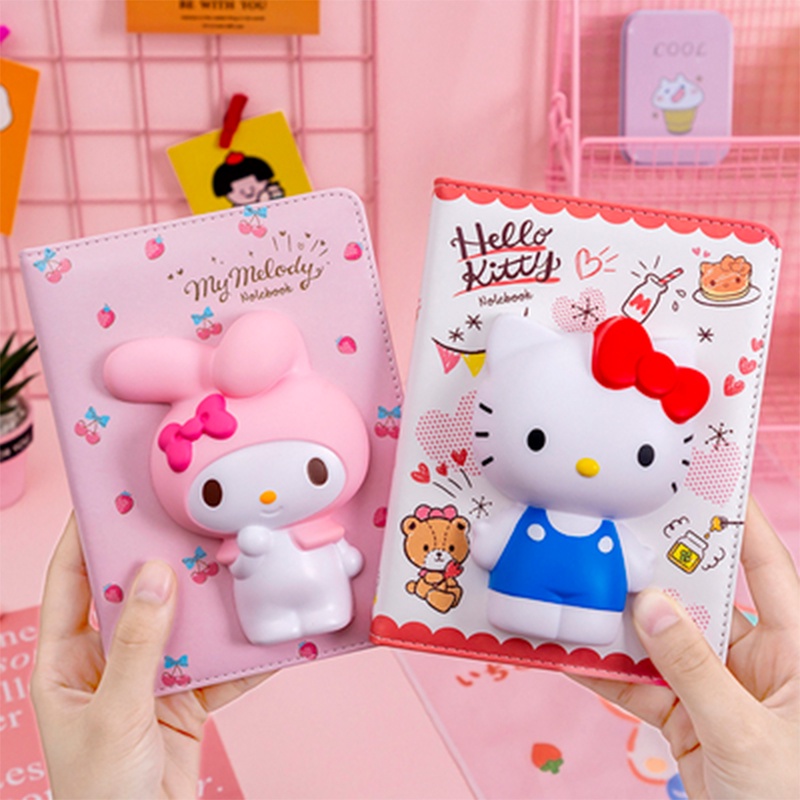 [Minifaith.sg] Squishy Notebook ! Hello Kitty ! My Melody ! Pompom ...