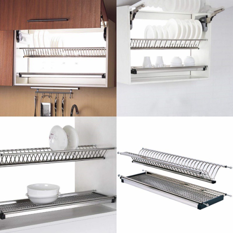 STAINLESS STEEL Dish Rack/ Kitchen Cabinet Dish Drainer | Shopee Singapore
