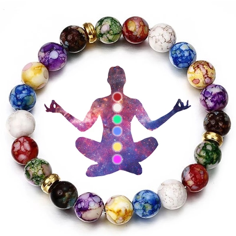 Chakra on sale bead bracelet