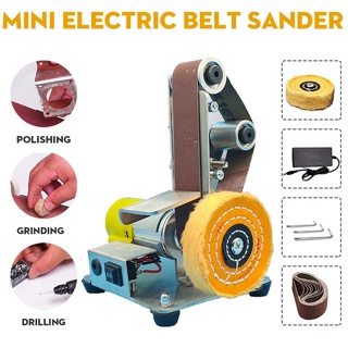 10PCS Belt Mini Electric Belt Sander DIY Polishing Grinding Machine ...