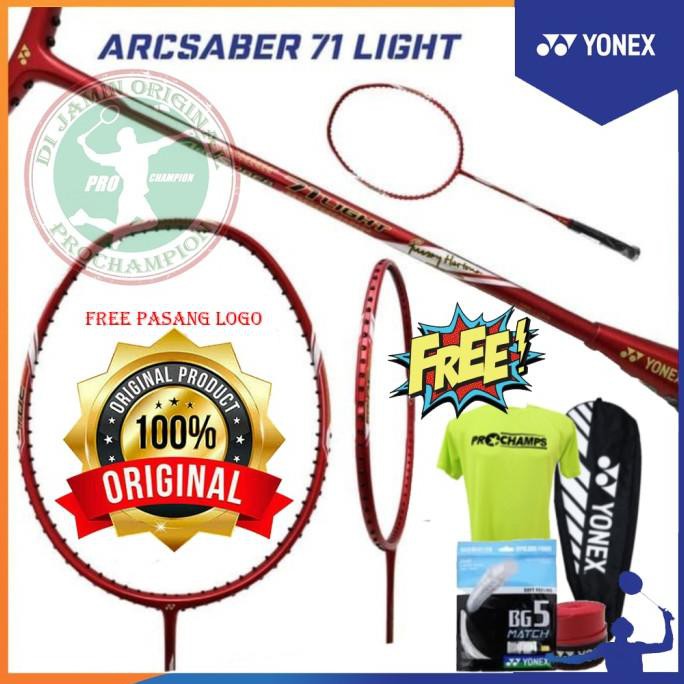 Yonex ARCSABER 71 LIGHT RUDY Artono Racket BADMINTON ORIGINAL | Shopee ...