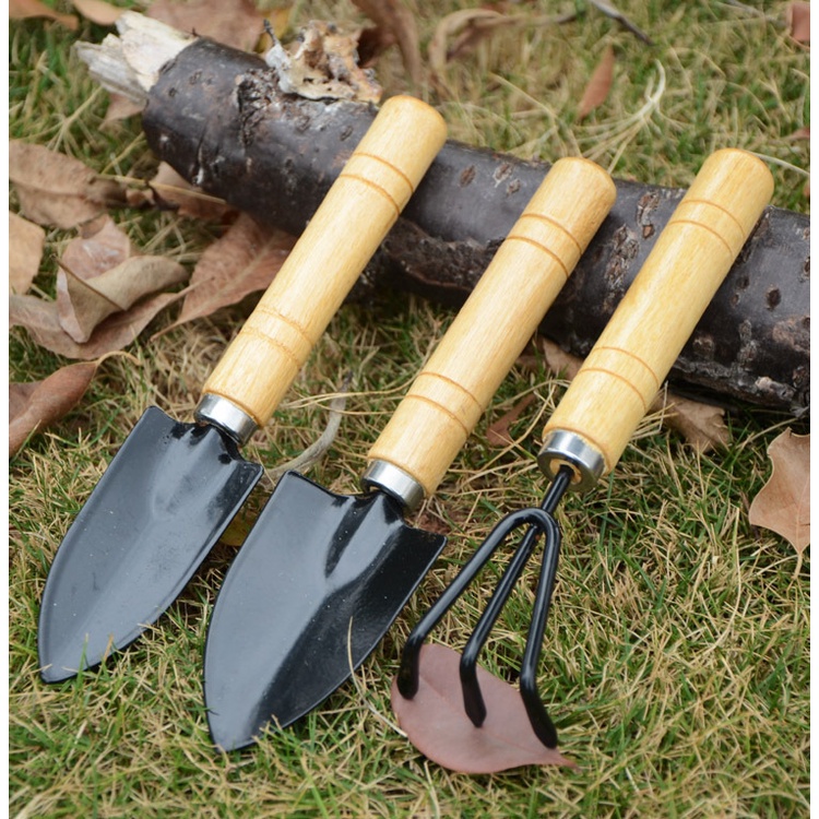 Mini Garden Tools/Plant Gardening Shovel Spade Rake/3PC/set Mini Garden ...