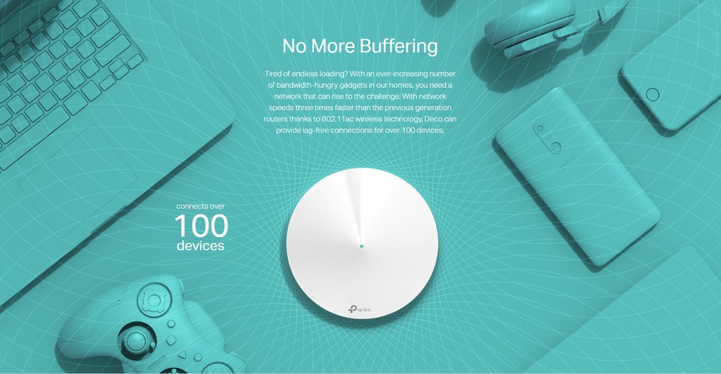 TP-LINK Deco M9 Plus AC2200 Tri Band Gigabit WiFi Mesh Router (3 YEARS ...