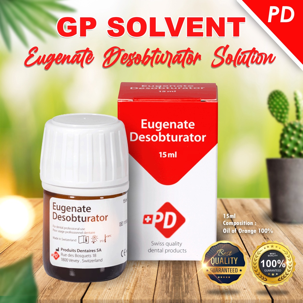 GP SOLVENT - EUGENATE DESOBTURATOR SOLUTION 15ML ( PD SWISS ) | Shopee ...