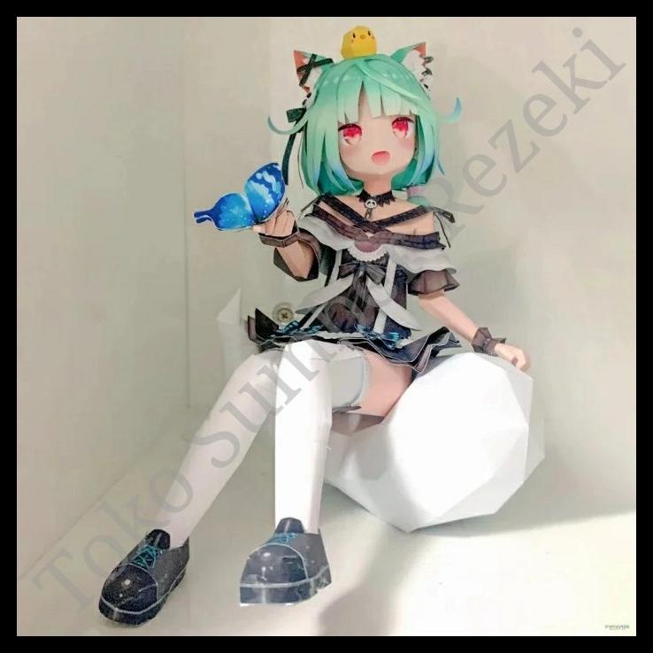 Cheapest!!! Figure Uruha Rushia Papercraft Vtouber Paper Craft ...