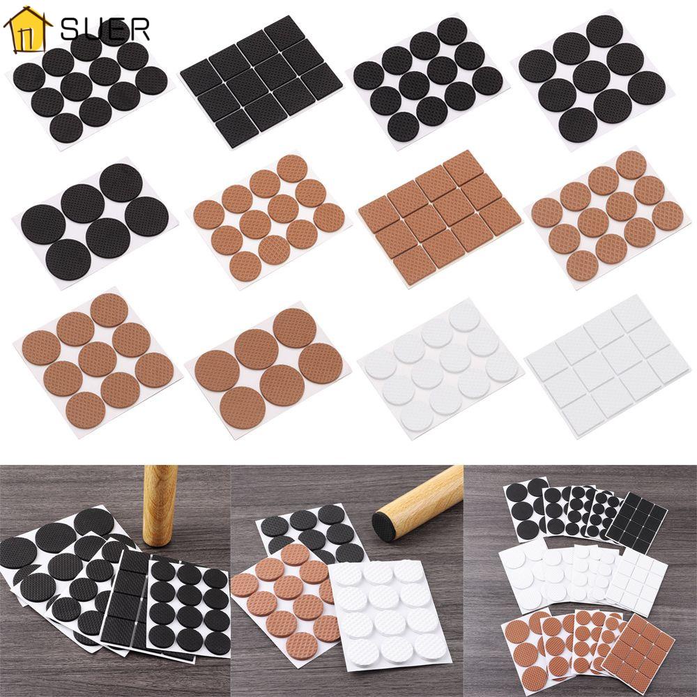 SUER 6/9/12Pcs Furniture Leg Antislip Mat Thickening Floor Protector