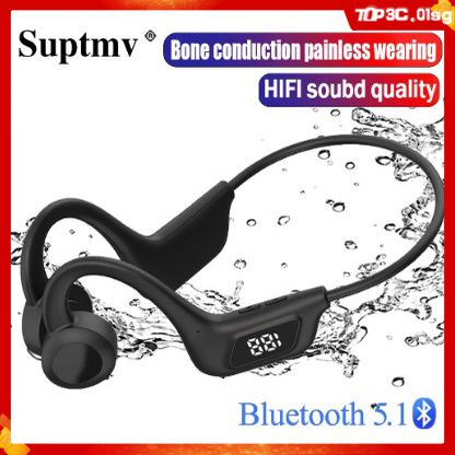 IPX8 Waterproof Swimming Headphones Wireless Bluetooth 5.0 Bone ...
