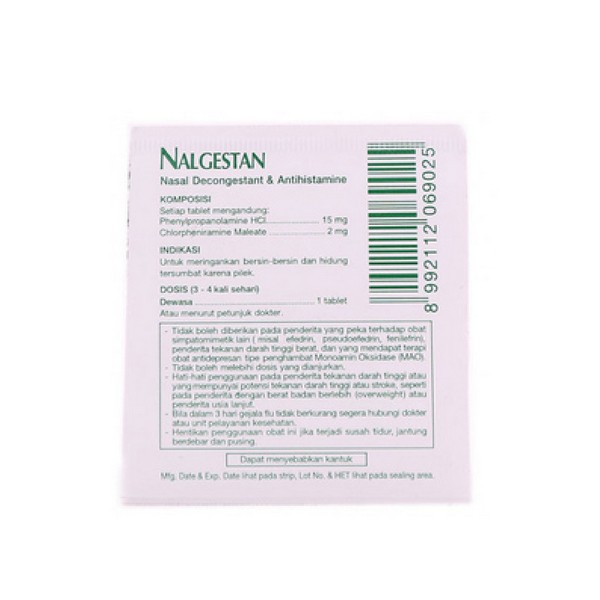 Nalgestan Tablet / Obat Flu / Obat Pilek / Bersin - Gambar 3