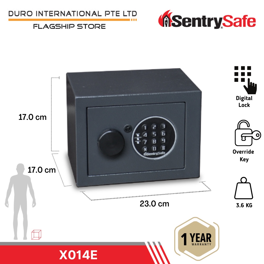 Coffre-fort Numérique Sentry Safe X041E Noir Petit Modèle 11.5 X 10.5 X 7.5