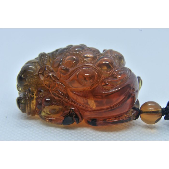 Burmese Amber Blood Black Tea Chameleon Three-Legged Golden Toad (With ...