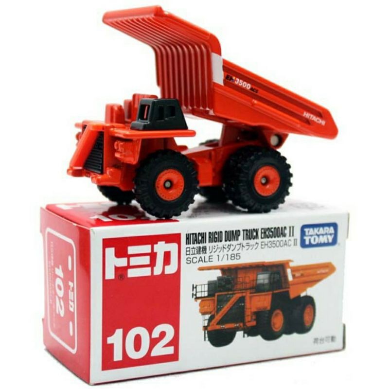 Tomica Regular No 102 HITACHI RIGID DUMP TRUCK EH3500 AC II Miniature Heavy Equipment TAKARA TOMY Original Shopee Singapore