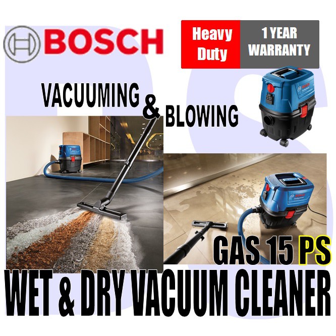 BANSOON BOSCH Wet and Dry Vacuum Cleaner 1100W (GAS 15PS Professional