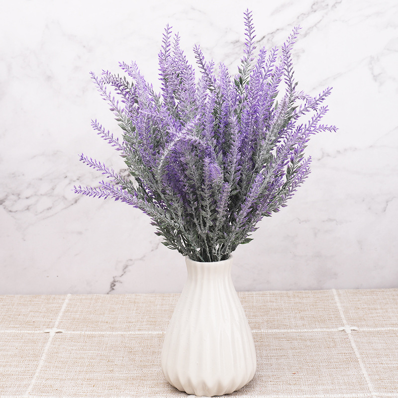 High grade imitation lavender plant hair pastoral style decorative bouquet wedding eternal flowers purple lavender wholesale