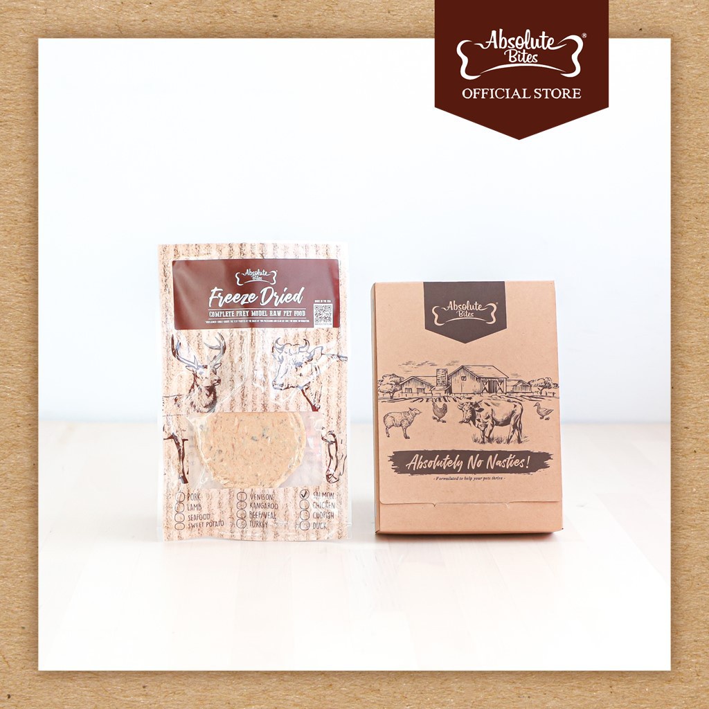 (Trial Kit) Absolute Bites Freeze Dried Raw Patties (6 Flavours