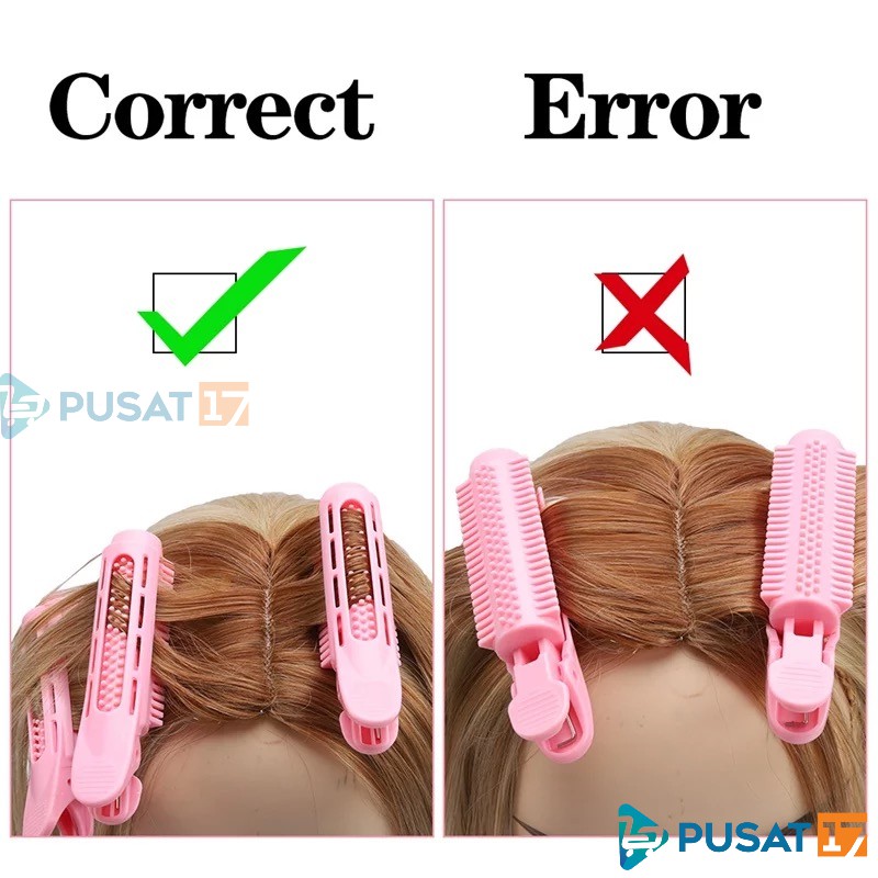 KLIP RAMBUT KOREA / ROLL RAMBUT / ALAT KERITING RAMBUT PREMIUM / FLUFFY HAIR CLIP ROOT STYLING - Gambar 3