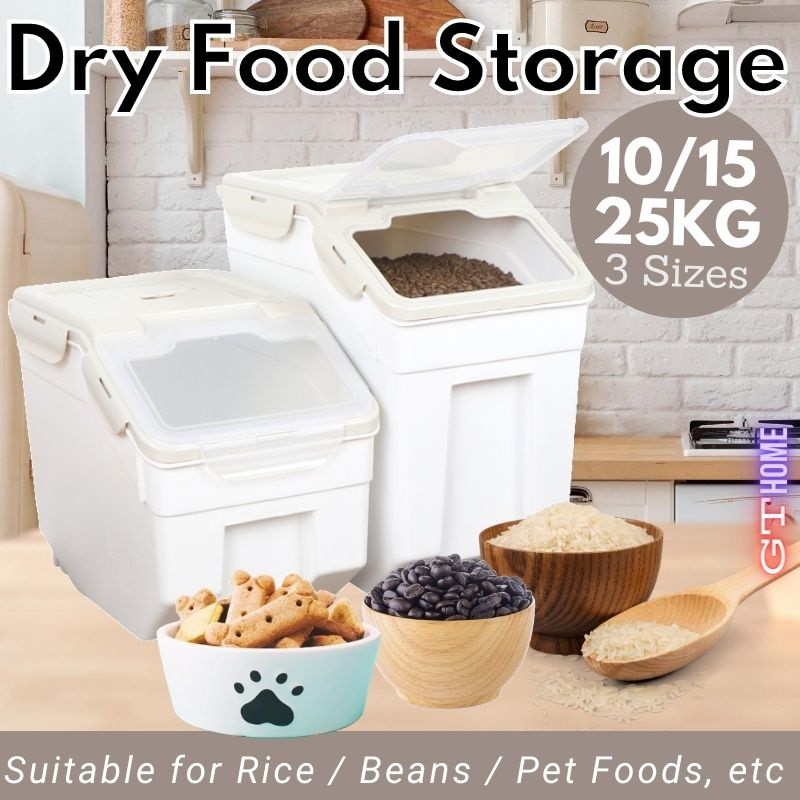 Rice Storage Container / Pet food Storage / Dry Goods Storage for your