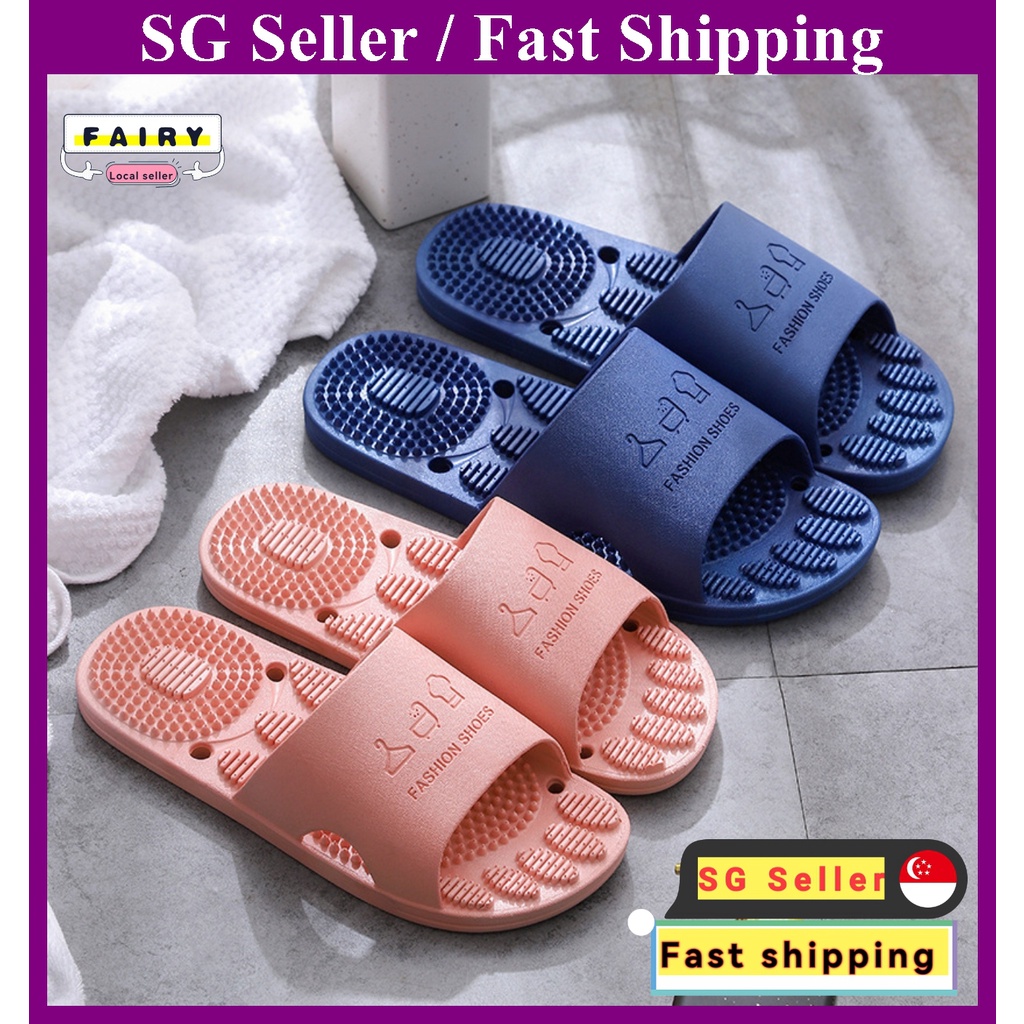 (SG Seller)Japanese Style Indoor Household Bathroom Slippers Foot