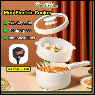 110/220V Electric Split Cooking Pot Foldable Multicooker Frying Pan Hotpot  Food Steamer Rice Cooker Soup Maker Boiler For Travel