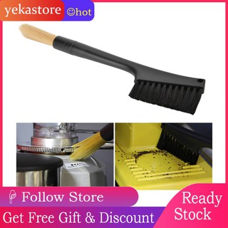 1pc Coffee Machine Cleaning Brush Detachable Nylon Bristles