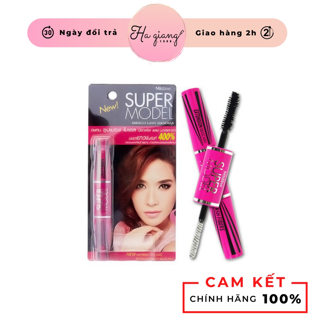 Mascara Super Long Eyelash Mistine Super Model 2 Mistine Super Model ...