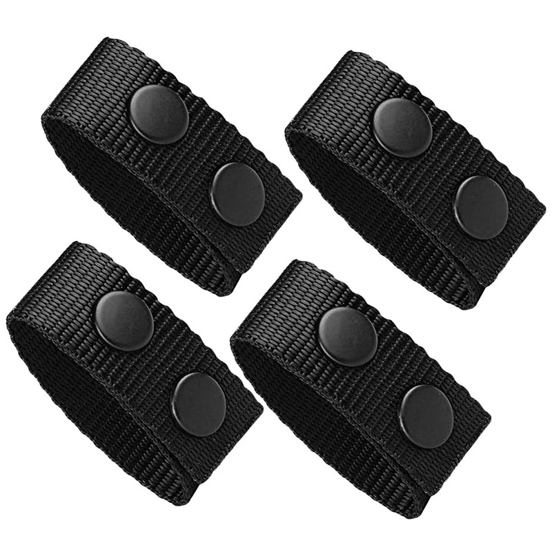 4 Pcs Duty Belt Keeper with Double Snaps / Wide Belt Security Tactical ...