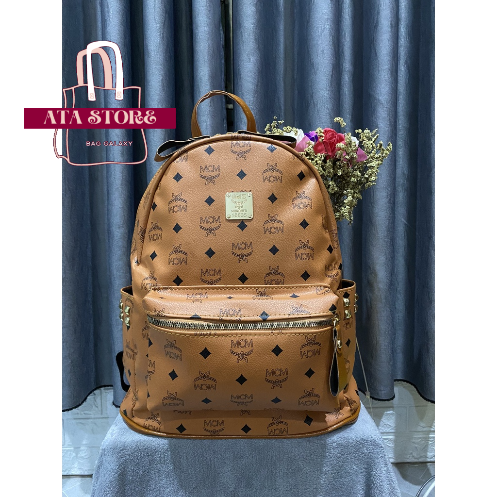 Mcm Large size 40 Backpack And size 32 Carry A4 Shopee Singapore