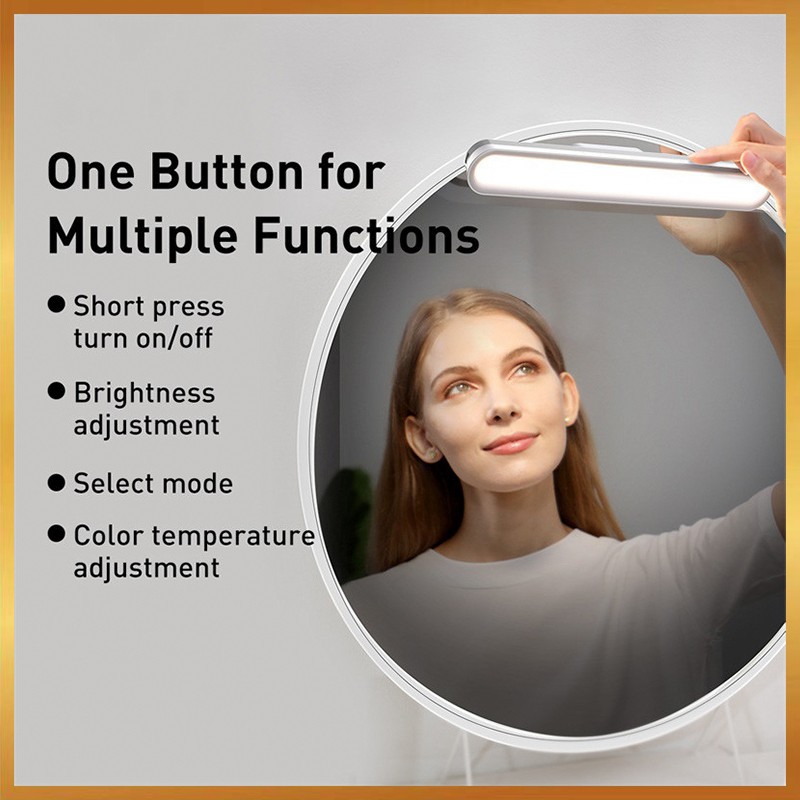 Baseus USB Light Magnetic Table Lamp Hanging Wireless Touch LED Desk ...