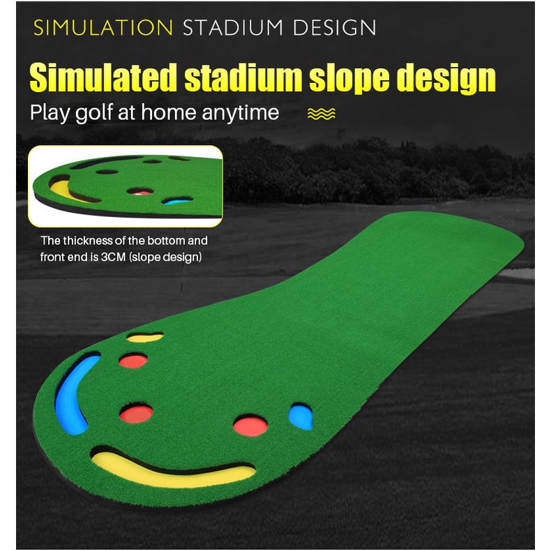 PGM Foot Shape portable Mini Golf Putting Green mat With Simulated ...