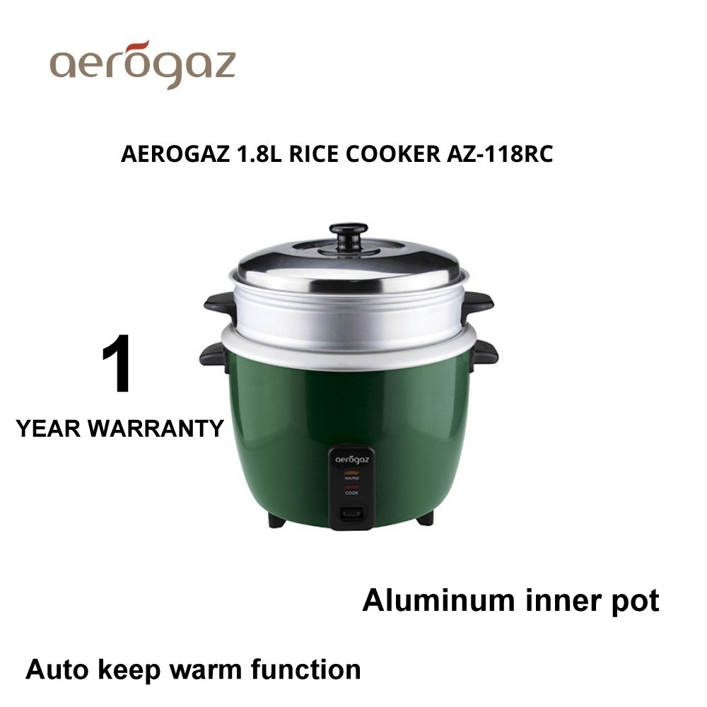 Aerogaz 1.8L Rice Cooker (AZ-118RC) | Shopee Singapore