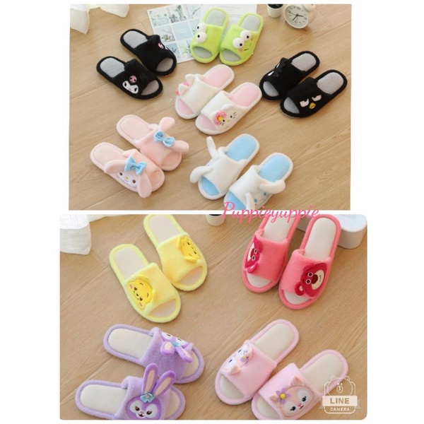 Sanrio Keroppi Kuromi Bedroom Indoor Slippers Bad Badtz Maru Melody ...