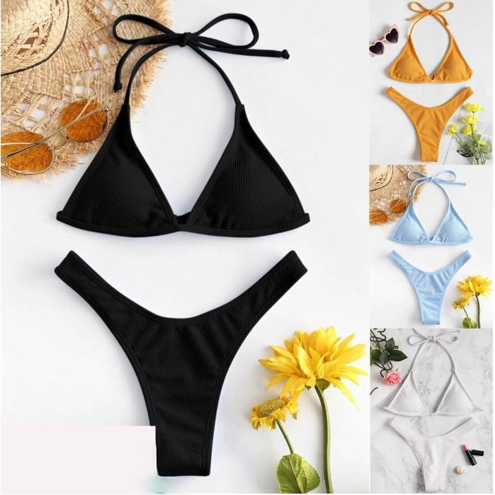 Two piece swimsuit shopee sale