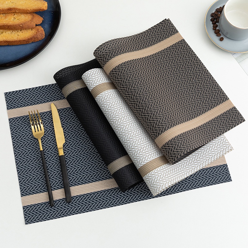 Teslin diagonal frame western placemat pvc heat insulation pad ...