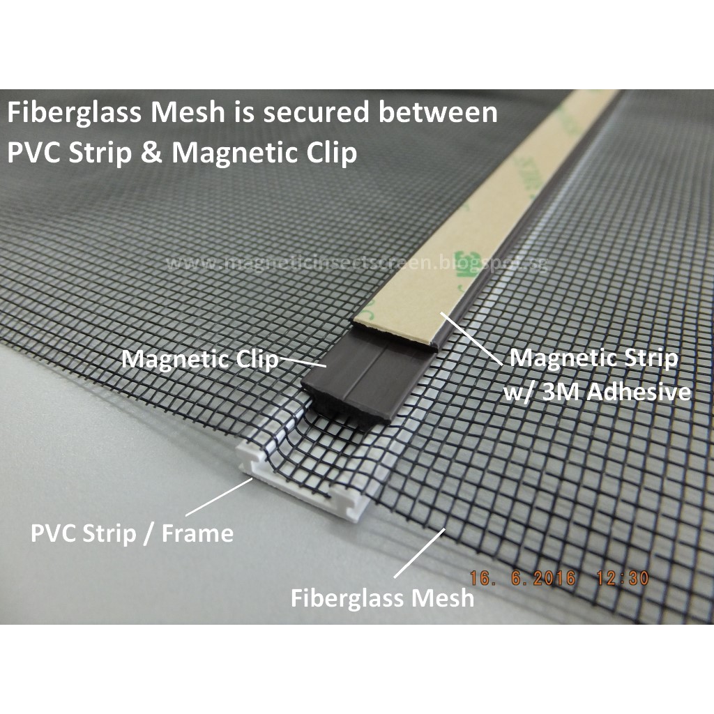 PVC Frame, Magnetic Clip & Strip with 3M Adhesive Tape (Part A1 ...