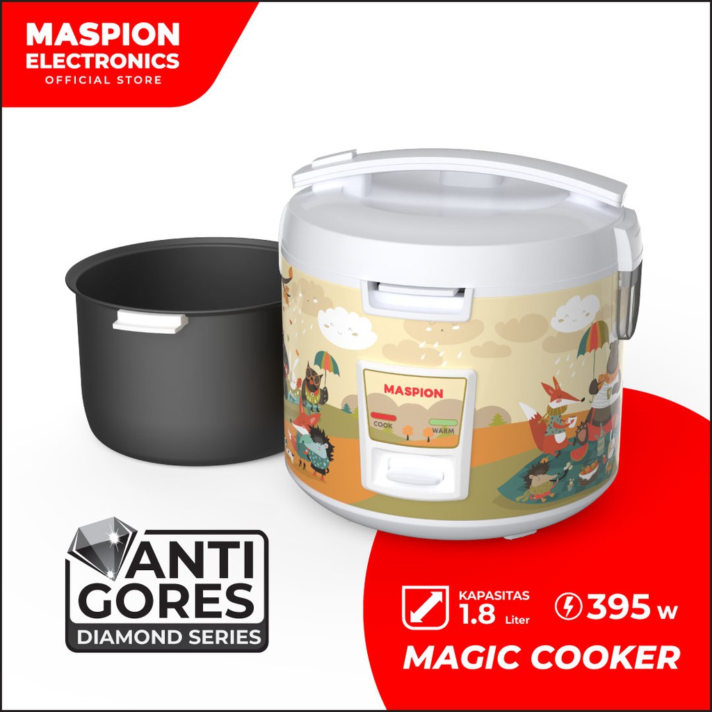 Maspion Rice Cooker Magic Com 1.8 Liter MRJ-1892 Diamond Series - Gambar 2