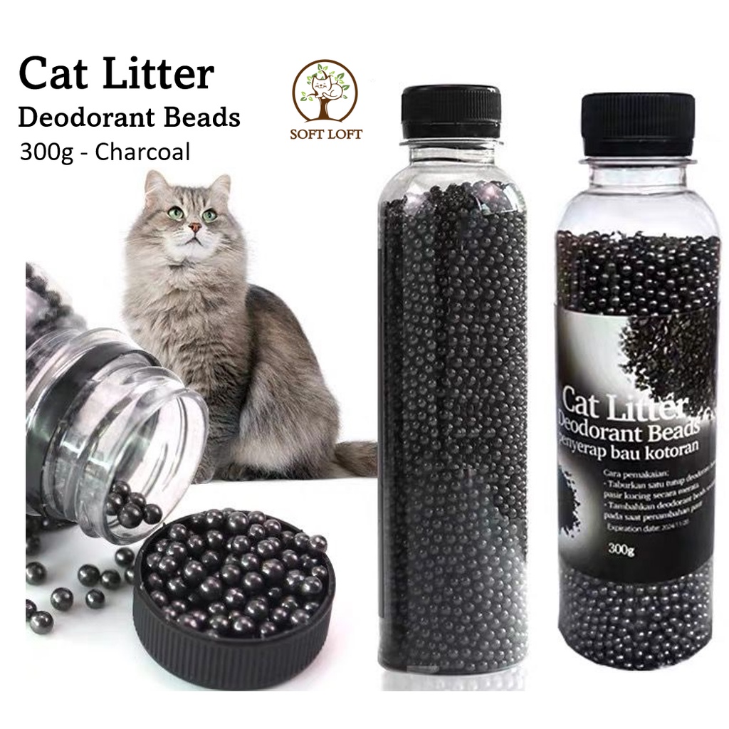 Cat Litter Deodorizer Deodorant Beads 300g Charcoal Cat Litter