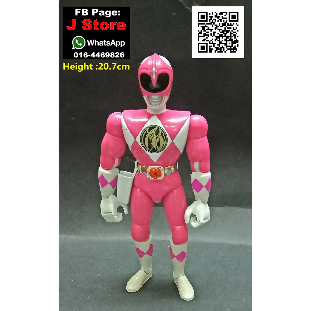 Mighty Morphin Pink Power Ranger action figure ( J Store ) | Shopee ...